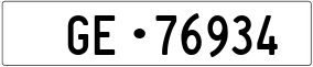 Trailer License Plate